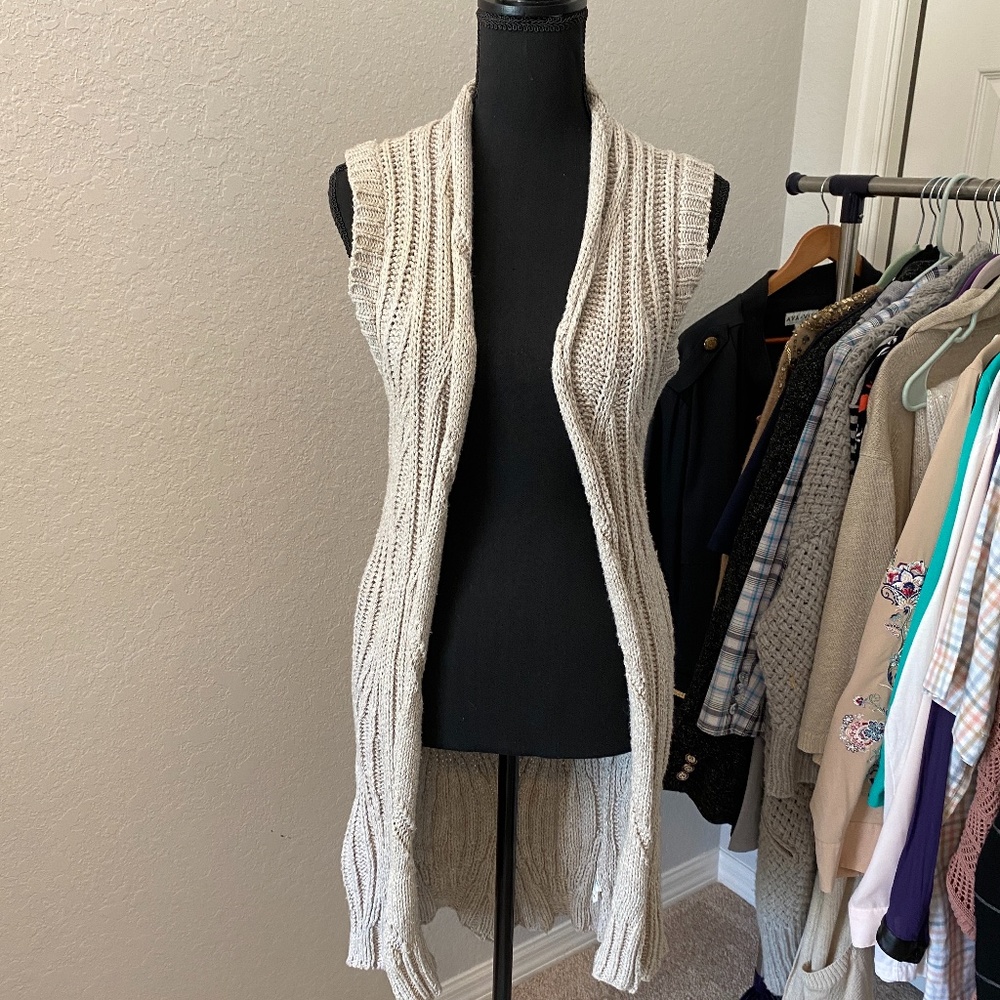 Cabi Sweater Vest Duster